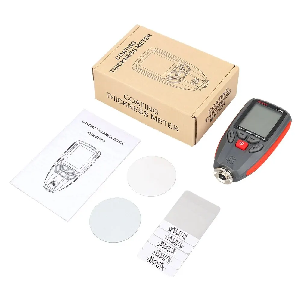Coating Thickness Gauge Paint Film Thickness Tester Measuring Meter 0 to 1300um FE NFE for Automotive Metal Ceramic
