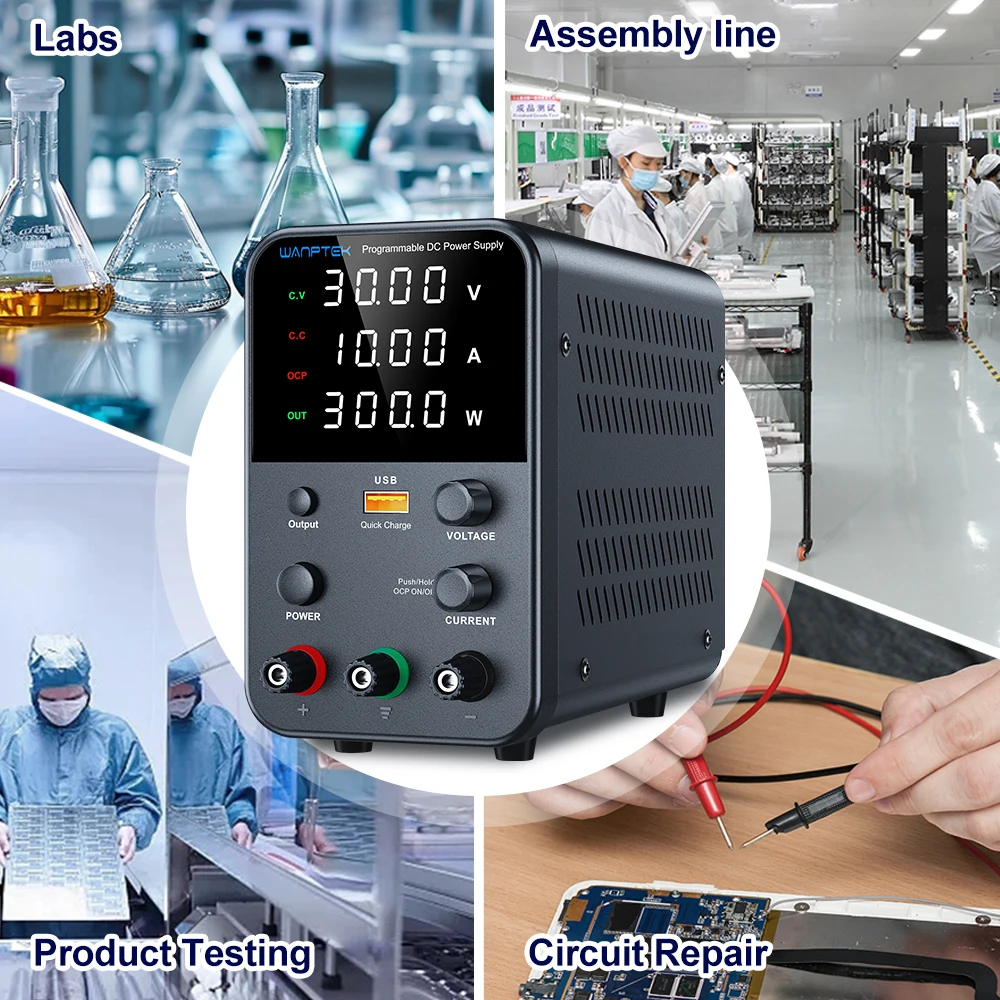 Labornetzteil 30V 5A 10A 60V 5A DC Geregeltes Netzteil USB-A Schnittstelle Encoder-Steuerung 4-stellige LED-Präzisionsanzeige – Detail 9