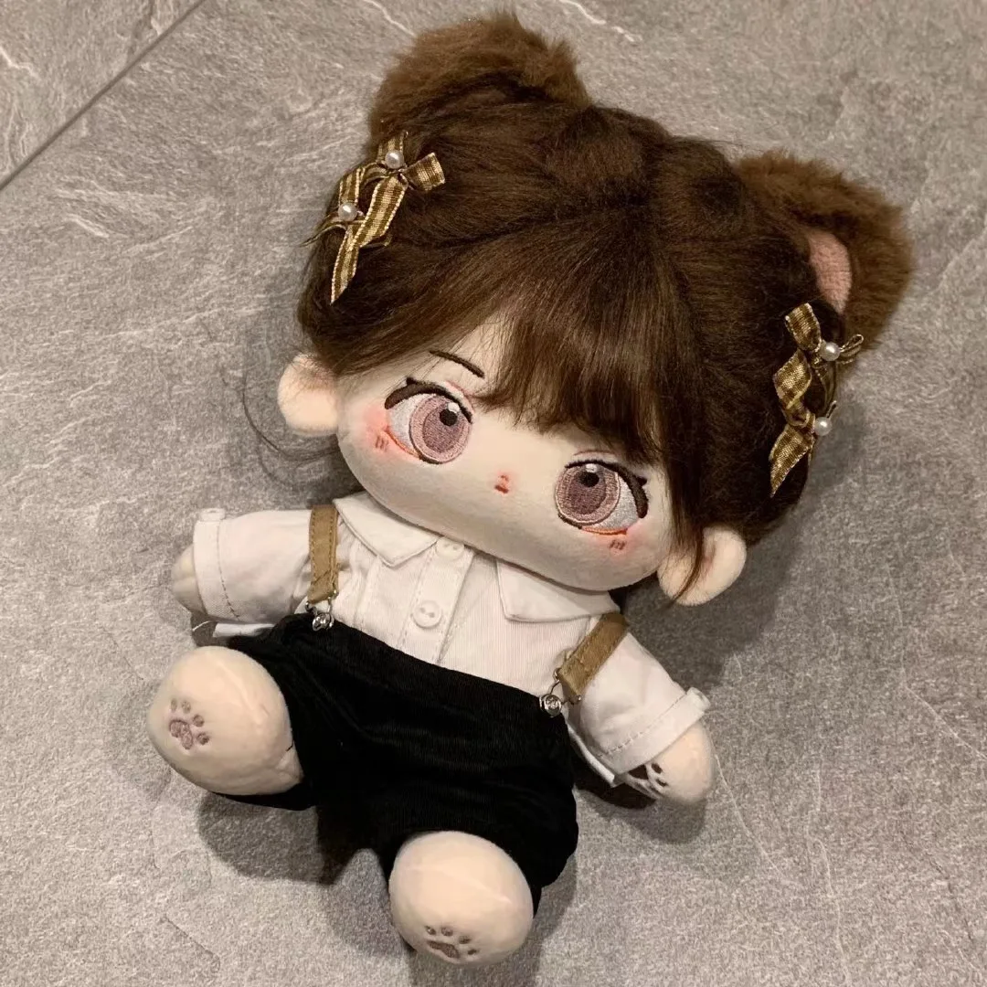 20cm Plush Doll Clothes Set - Unisex School Suit For Miku