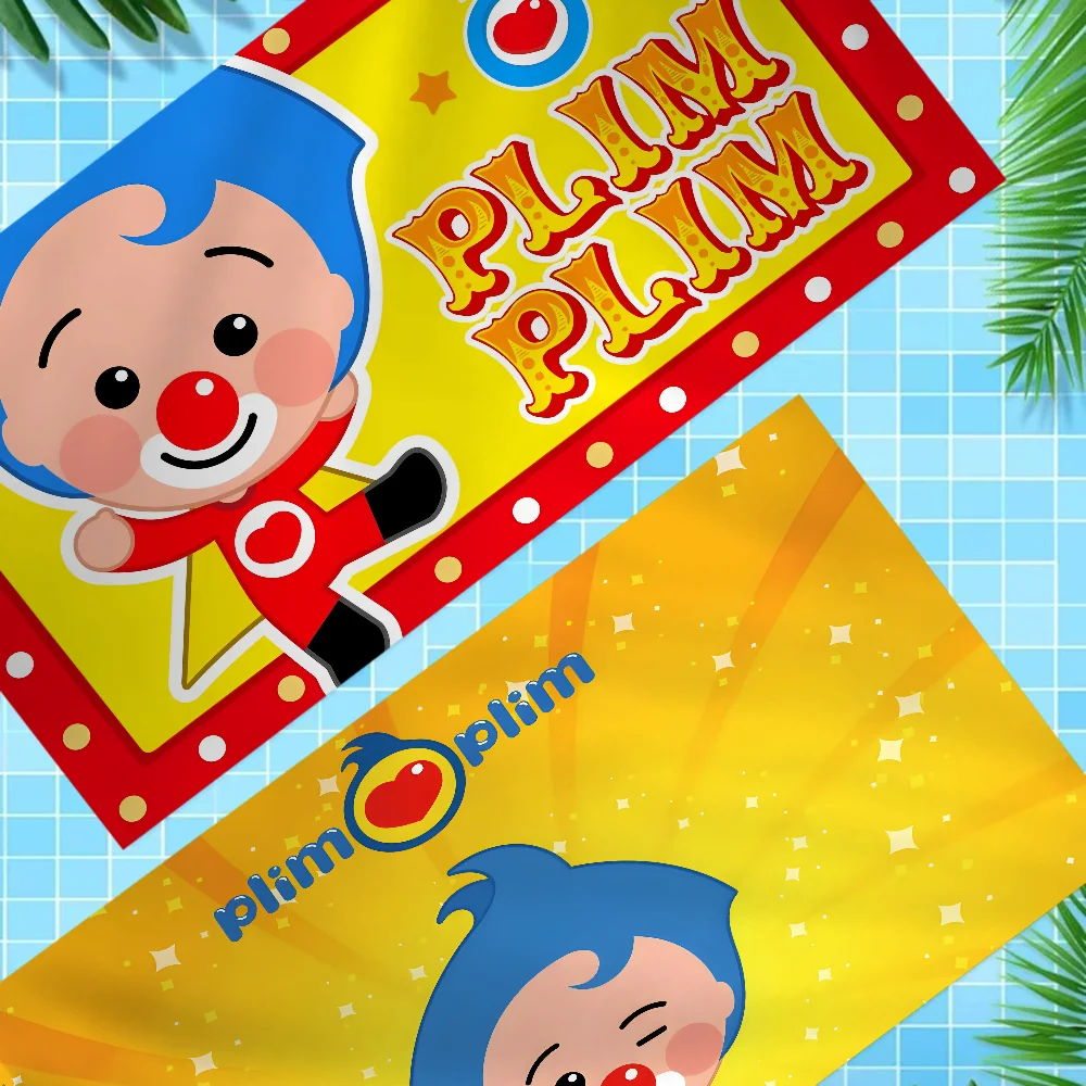 P-Plim P-Plim Cute Bath Towel Microfiber Soft Water Absorbing Breathable For Girl Kids Decorative Cartoon Beach Towel 2