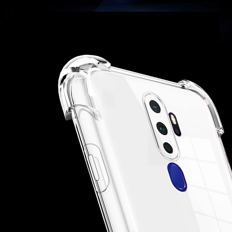 Phone Case Phone Protector Cover Silicone Case For Oppo A5 A9 Case Shockproof Soft Tpu Phone For Oppo A9 A5 Clear Transparent Back Cover Etui