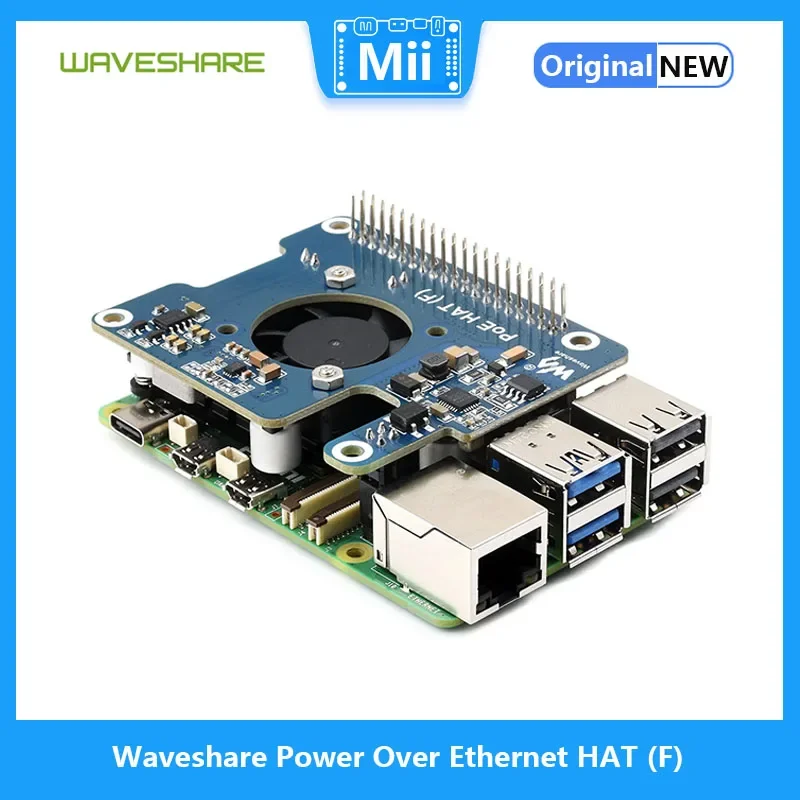 Waveshare ̴  HAT (F),   5 , º ð ǳ, ݼ 濭 , 802.3af/at Ʈũ 