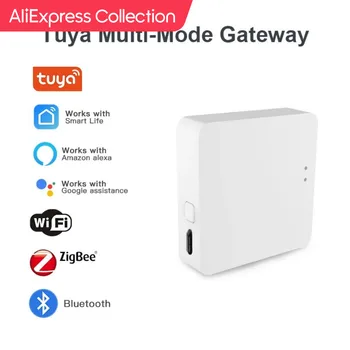 AliExpress Collection 투야 멀티 모드 지그비 블루투스 게이트웨이 허브, 무선 스마트 가전 리모컨, 브리지 지지대 알렉사 구글 홈