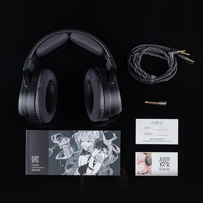 Moondrop joker-動的ヘッドフォン、3.5mmステレオプラグイン、プロの 