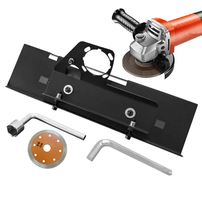 

Держатель для угловой шлифовальной машины, 45 градусов, регулируемая угловая шлифовальная машина, портативная фаска из углеродистой стали, легкая для резки мрамора