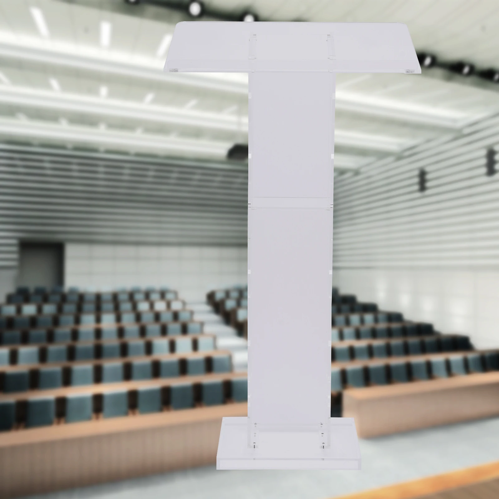 Acrylic Clear Lectern Stand Plexiglass Podium Churches Pulpits Office Podium