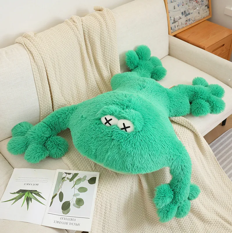 

60/80/100cm Giant Frog Plush Pillow Toy Cartoon Stuffed Animals Frogs Plushies Cushion Anime Soft Kids Toys Gifts Home Decor
