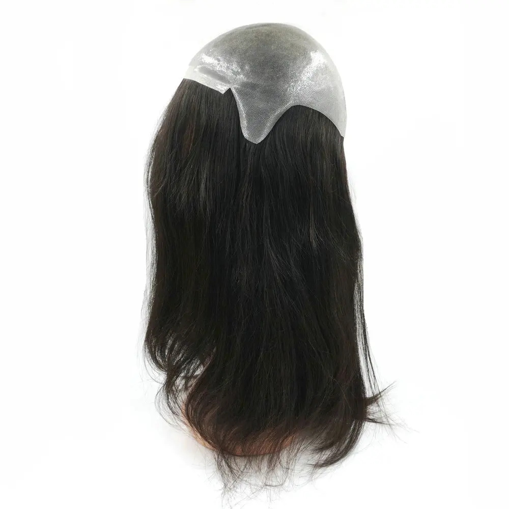 Silicon Full Pu Wig In Stock Chinese Cuticle Remy Hair For Women And Men Cabelo Acessorios Real Hair