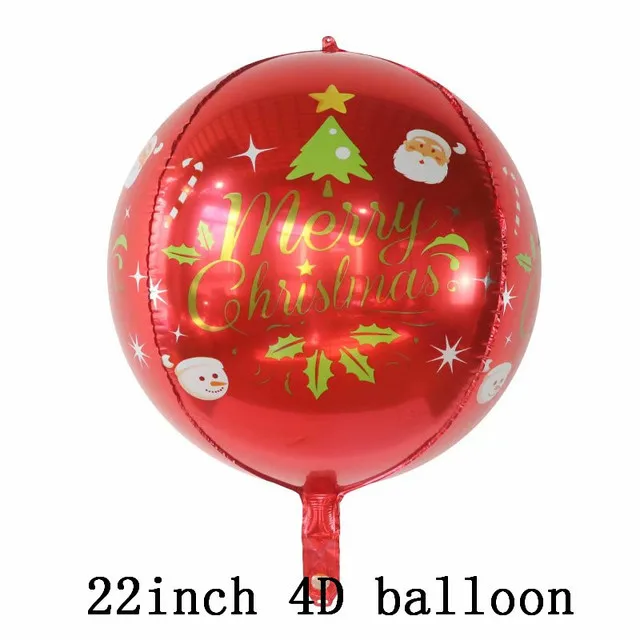 thumbnail image 1 of Globo navideño de aluminio con forma de alce, muñeco de nieve, Papá Noel, hombre de jengibre, árbol de Navidad, copo de nieve, decoración navideña 2022, 1 of 5