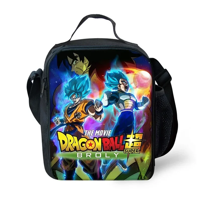 Dragon Ball Super Son Goku Student Lunch Bags Cartoon Printing Insulated Bento Bags Portable Thermal Bag Ice Pack Aluminum Foil Cartoon Lunch Bags