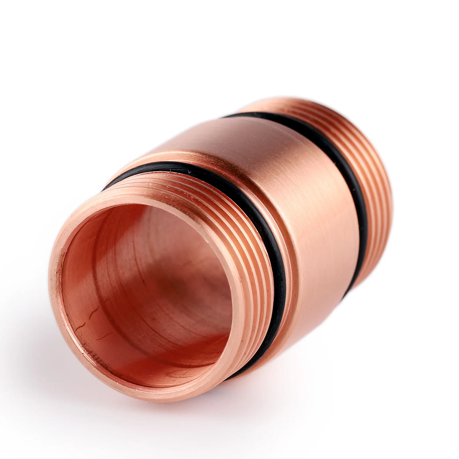 Copper 18350 Short Tube for Convoy S2+ Flashlight Rectangular Thread