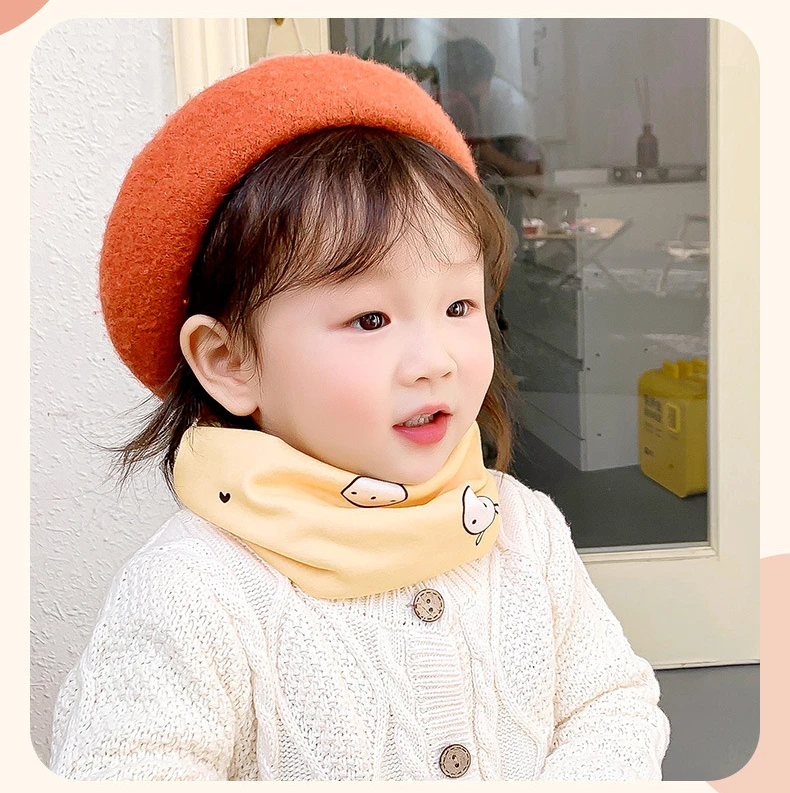 0-12years Winter Kids Scarf Cotton Children Warmer Neck Scarf Baby Neckerchief Cute Scarf Soft Neck Collar Children´s Scarves