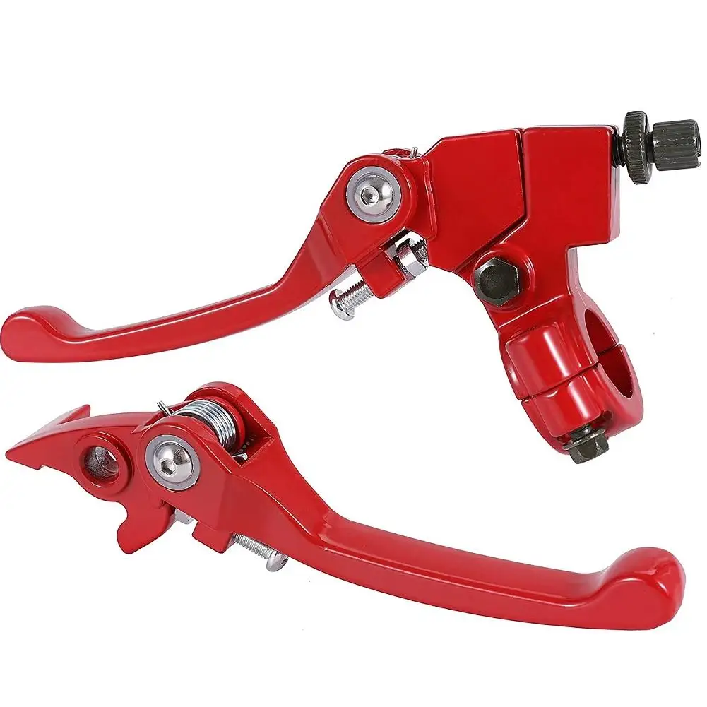 

1 Pair Folding Aluminum Clutch Brake Lever For Off-road Atv Modification Accessories Compatible 22mm 7/8 Inch Foldable Handle