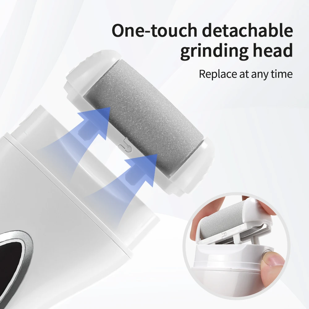 Electric Callus Remover Pedicure Tools Automatic Foot Grinding 3 Speeds Adjustment 360° Massage Removing Callus Foot Dead Skin 5