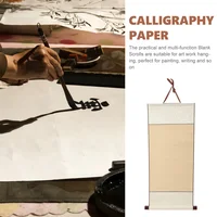 3 Pcs Blank Scroll Painting Supply Caligraphy Paper Drawing Chinese Calligraphy Practicing Scrolls Home Supplies 2