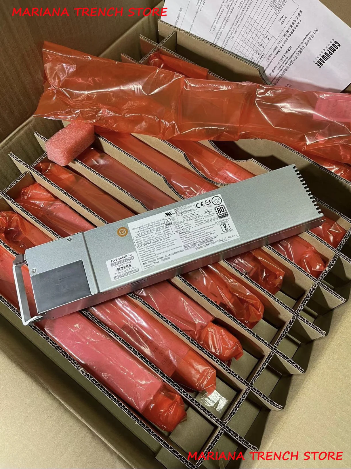 

Для Supermicro 1620W 1U избыточный источник питания (PWS-1K62P-1R), новый