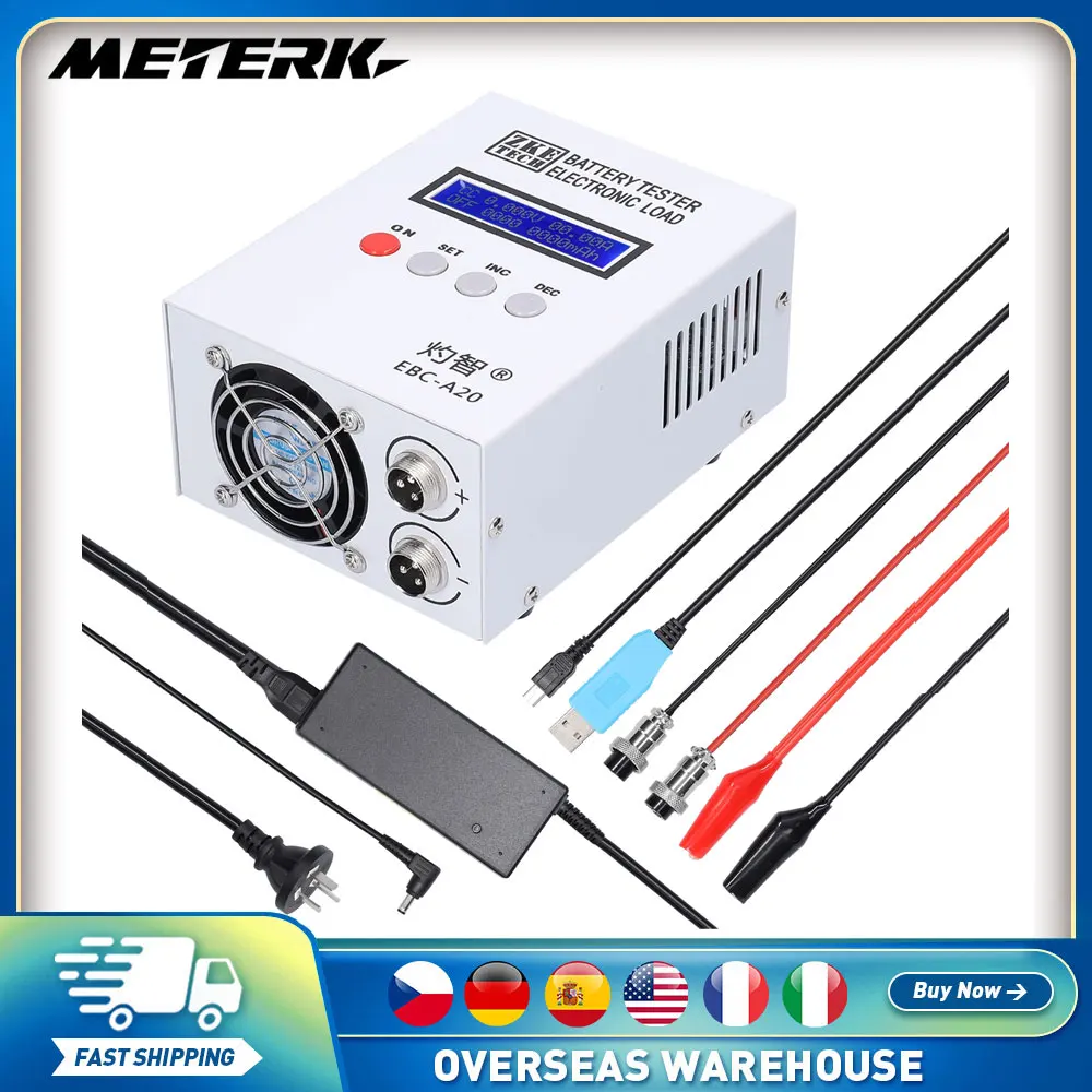 

30V 20A 85W Lithium Leadacid Batteries Capacity Test Device EBC-A20 Battery Tester 5A Recharge 20A Discharge