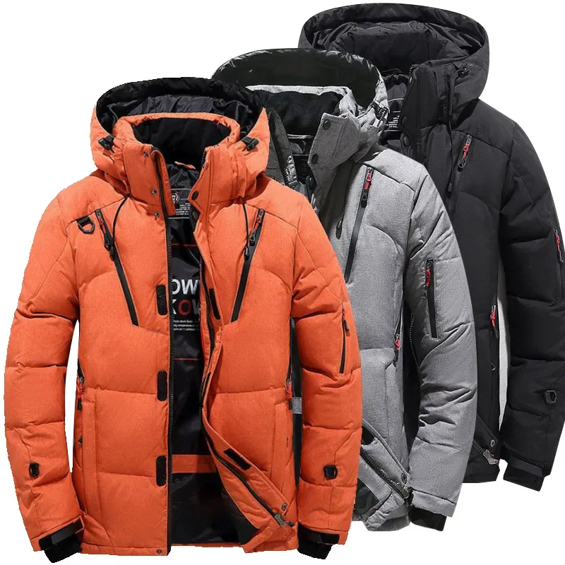 Thick Down Jacket with Collar for Men Warm Parka Casual Coat Waterproof Winter -30 Degrees Size 5XL down jacket,mens jacket