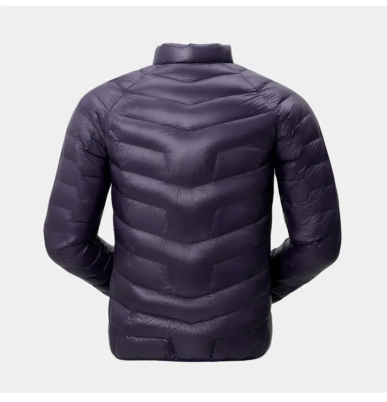 Ultraleichte 90 % Entendaunenjacken für Herren, Outdoor-Bekleidung, winddicht und warm innen, Puffermäntel, Frühling und Herbst, solide, leichte Oberteile – Detail 13