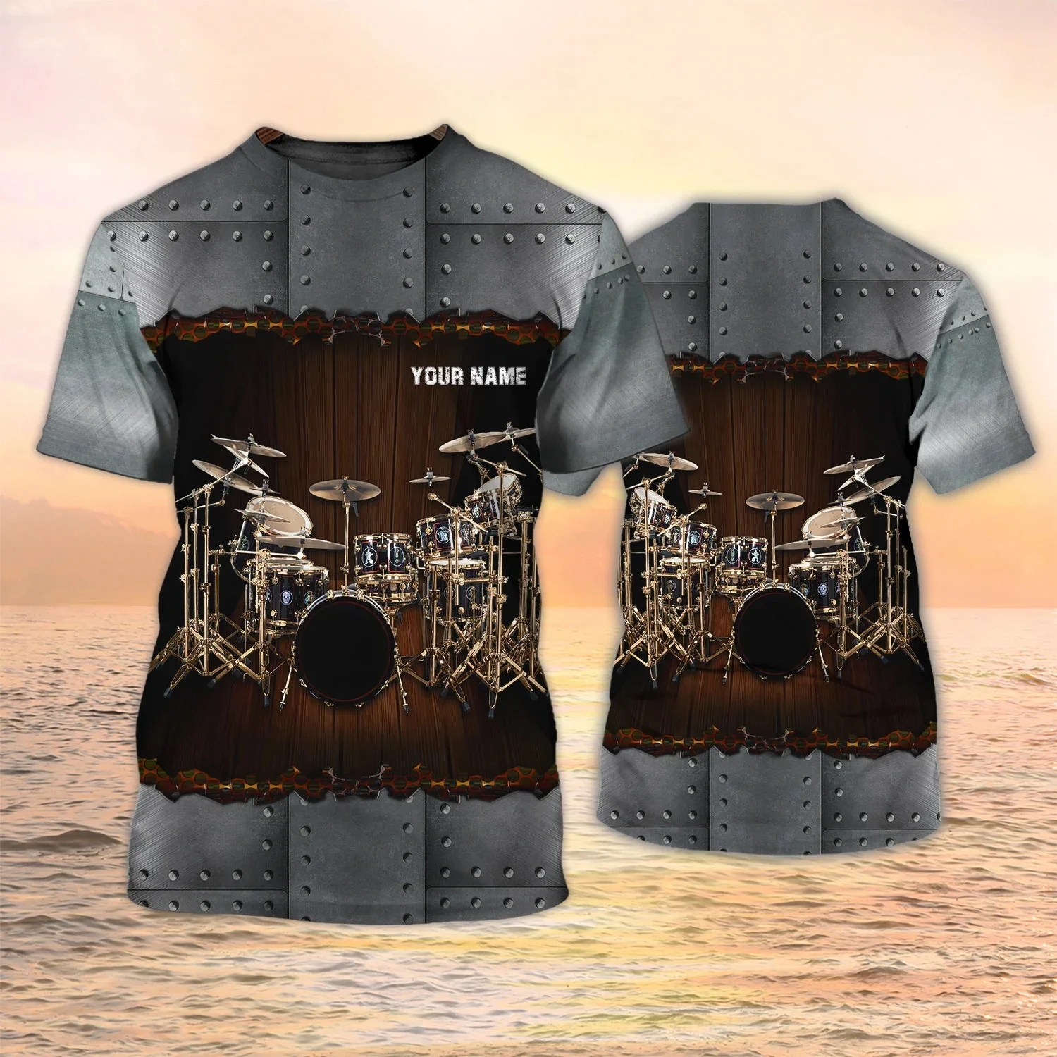 Neueste Sommer Herrenmode T-shirt Personalisierte Name Schlagzeuger 3D Gedruckt t-shirt Unisex Casual T-shirt Geschenk Für Schlagzeuger DW121 – Detail 17