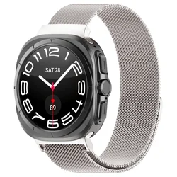 Stainless Steel Milanese Loop Magnetic Bracelet for Galaxy 7 Ultra 47mm (07 Starlight)