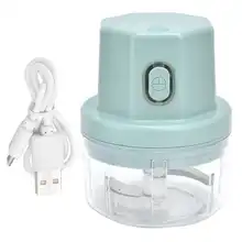 

Electric Food Crusher Mini Garlic Chopper Mincer USB Charging Cordless Vegetable Garlic Masher Machine for Kitchen