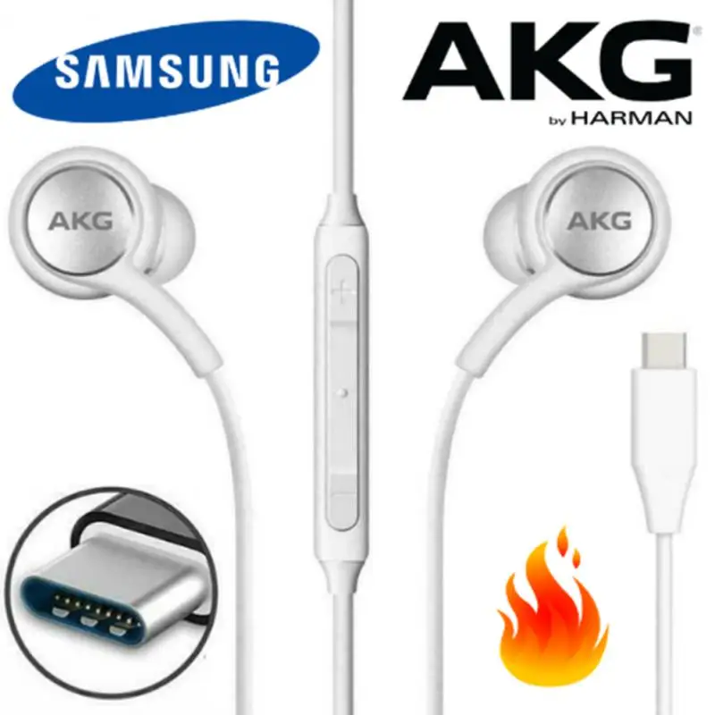 Для SAMSUNG AKG Type C наушники USB для Note 10 20 Plus 5G S20 FE S21 ультра оригинальные |