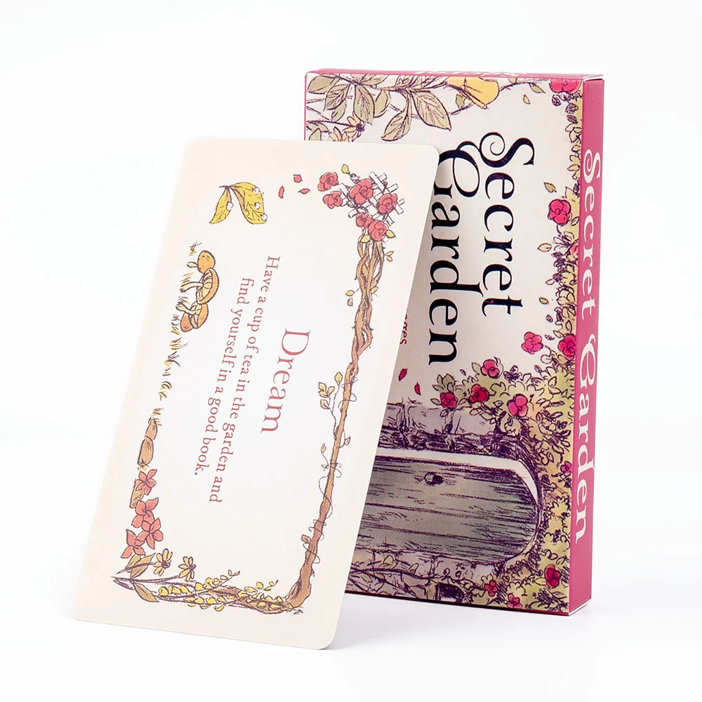 Enchanting Secret Garden Board Game - 40 Charming Cards with Inspirational Garden Magic