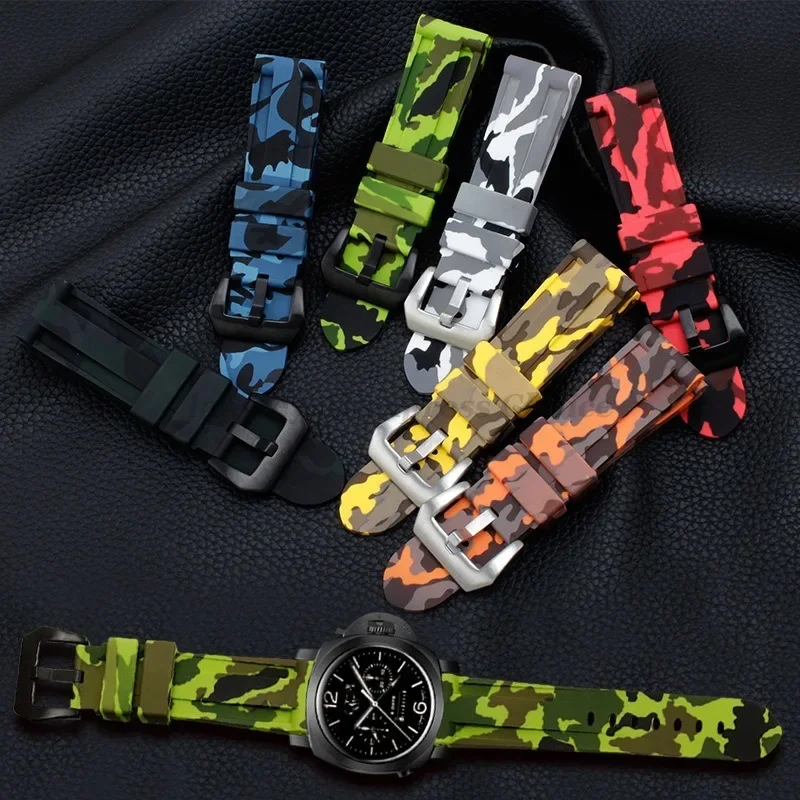 Camouflage Silicone Sport Watch Band - Versatile Rubber Bracelet