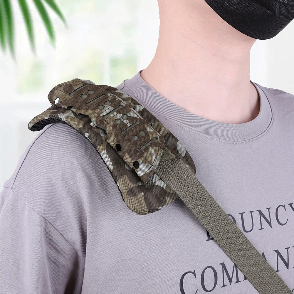 Tactical Vest Shoulder Pad Outdoor Tactical Shoulder Pad Laser Cutting Mesh Cushion Breathable for Backpack Vest