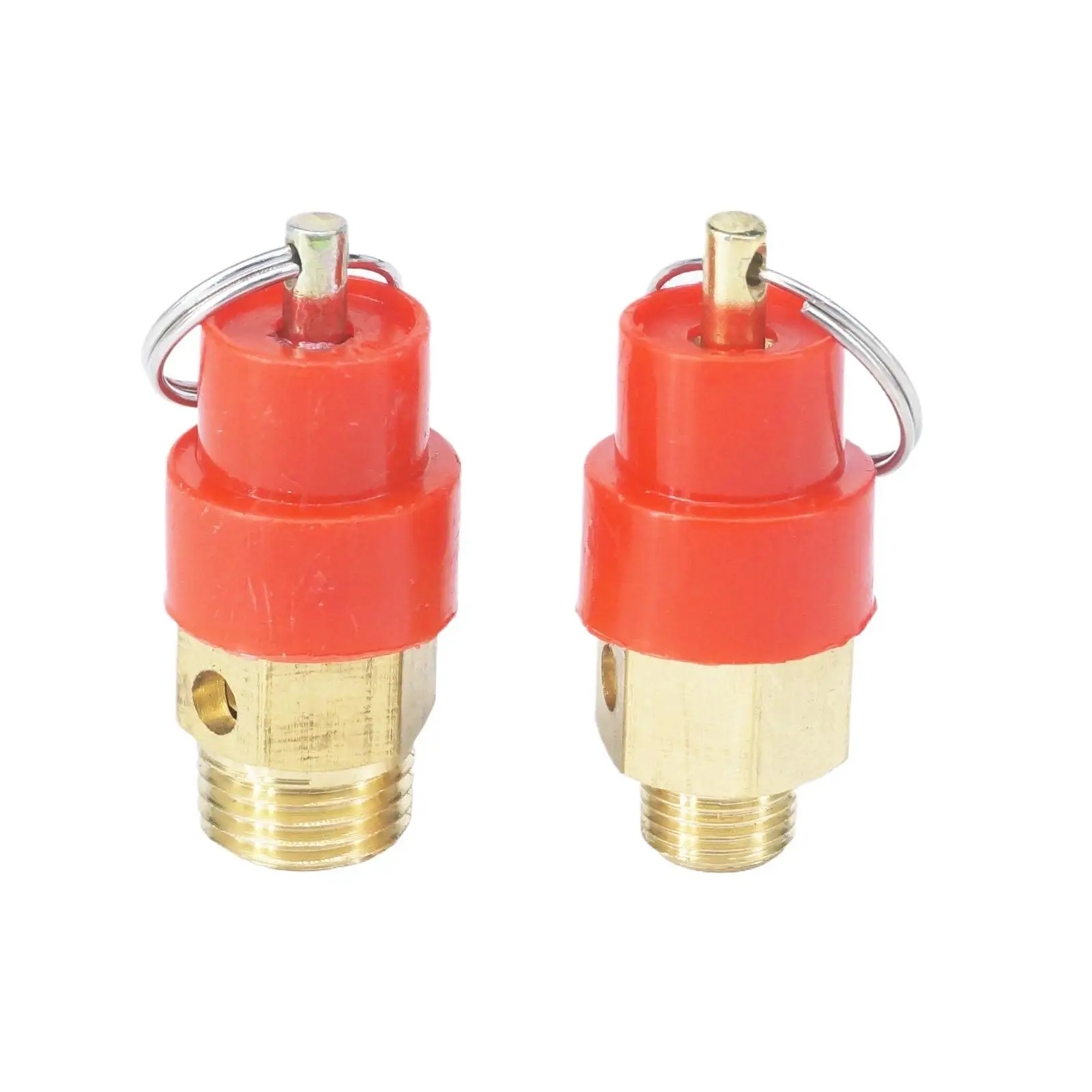 1/8" 1/4" BSP Male Brass Air Safety Valve Relief Valve Pressure Release Air Compressor 3/4/5/6/7/8/10/12/15 Bar air safety valve