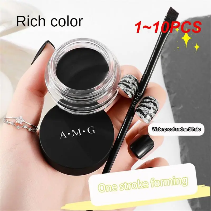 

1~10PCS Waterproof Eyeliner Thick And Long-lasting Does Not Smudge Waterproof And Sweatproof Waterproof And Oilproof Eyeliner