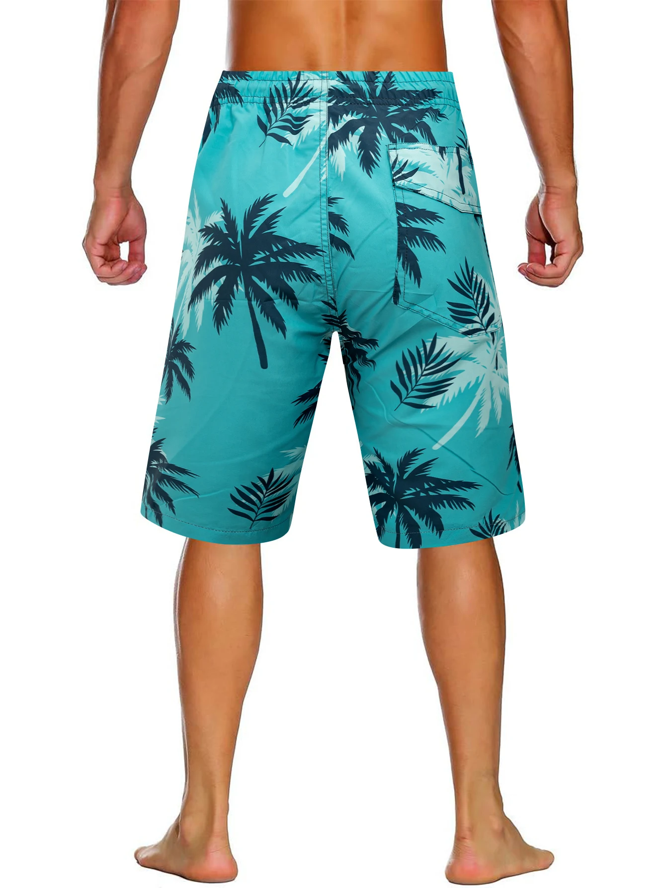 Men's Lightweight Swim Trunks Outdoor Casual Drawstring Beach Shorts Spring&Summer Quick Dry Mens Bathing Suits with Mesh Lining