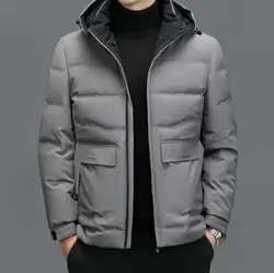 Men Down Jacket Winter High Quality Brand Jackets Men Winter White Duck Down Coat Hooded Thick Warm Parkas