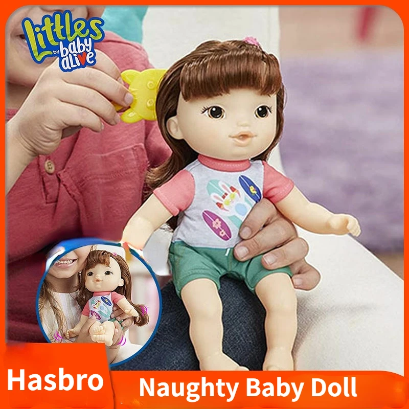 

Hasbro Naughty Baby Doll Kids Toys Moveable Arm Action Figure Brithday Present Collection Decoration Kids Gifts