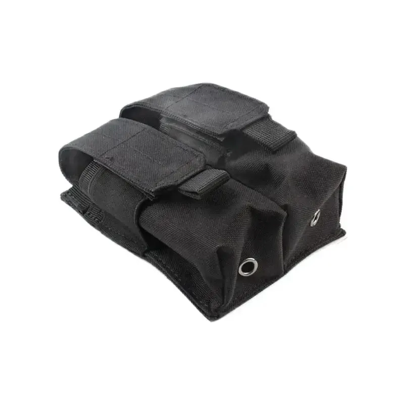 Tactical Magazine Pouch Double Pistol Mag Bag Molle Flashlight Pouch Torch Holder Case Outdoor Hunting Knife Holster flashlight pouch magazine pouch ammo pouch molle pouch hand gun holster