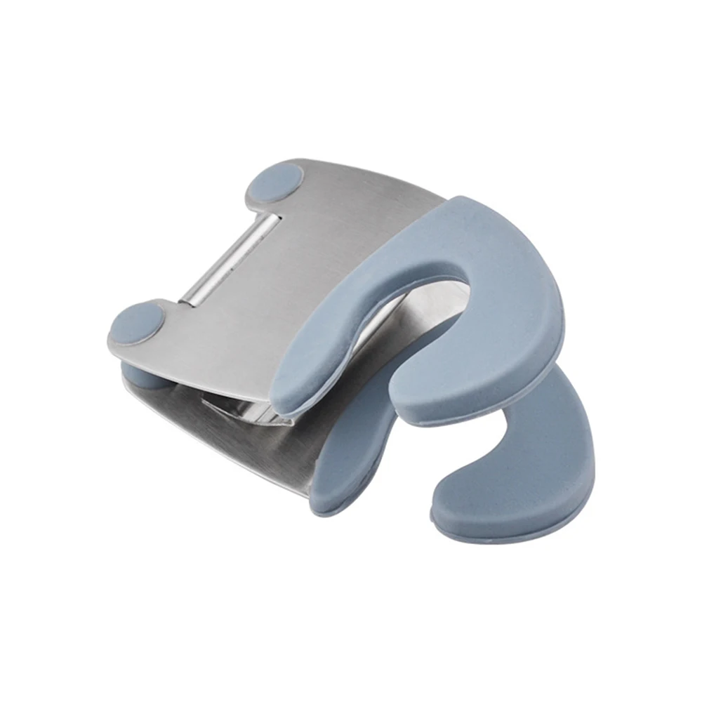 Stainless Steel Pot Side Clips Anti-scalding Spoon Holder Kitchen Gadgets Rubber Kitchen Gadgets Soup Pot Fixing Clip kitchen utensil holder kitchen accessories kitchen organizer kitchen tool kitchen holder clip silicone kitchen holder kitchen anti scald holder
