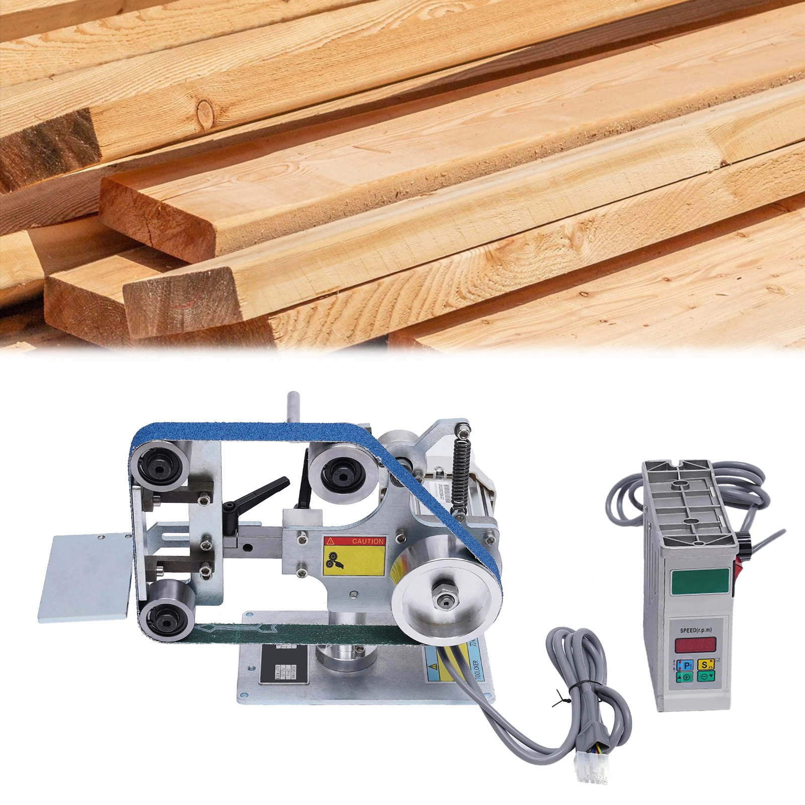 Multi-function Desktop Belt Machine with Brushless Motor 762x25MM Belt Sander  Sharpener Polishing Grinding Machine 4