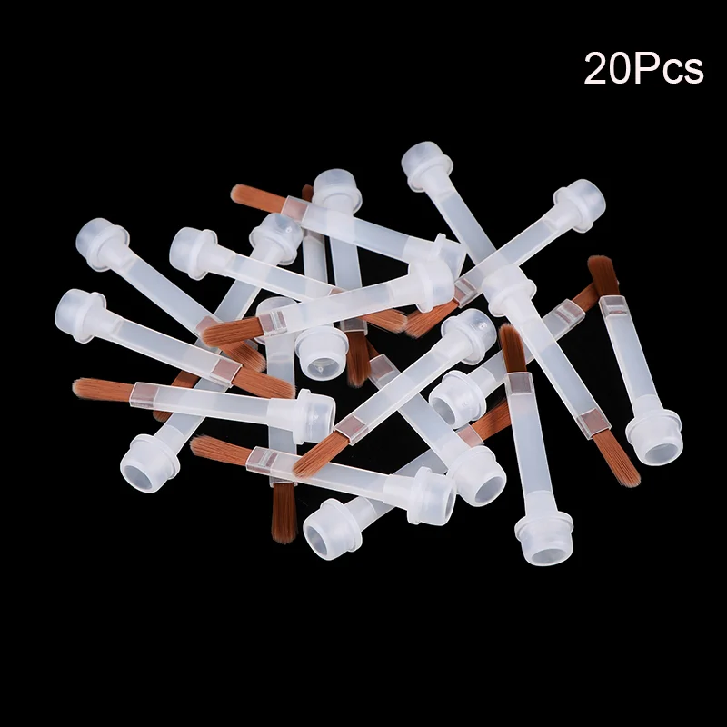 Nail Art Brushes Nail Brushes Nail Art Tools 5/10/20Pcs Disposable Nail Polish Brush For 15ml Nail Polish Bottle Replacement Brush Brown Hair Art Applicators