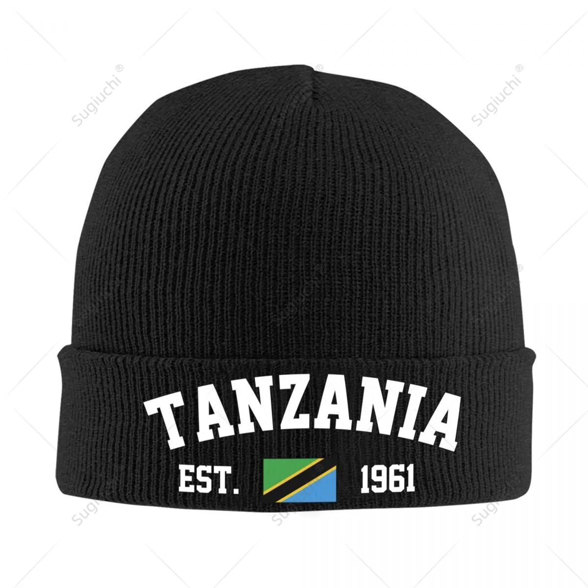 

Unisex Tanzania EST.1961 Knitted Hat For Men Women Boys Winter Autumn Beanie Cap Warm Bonnet