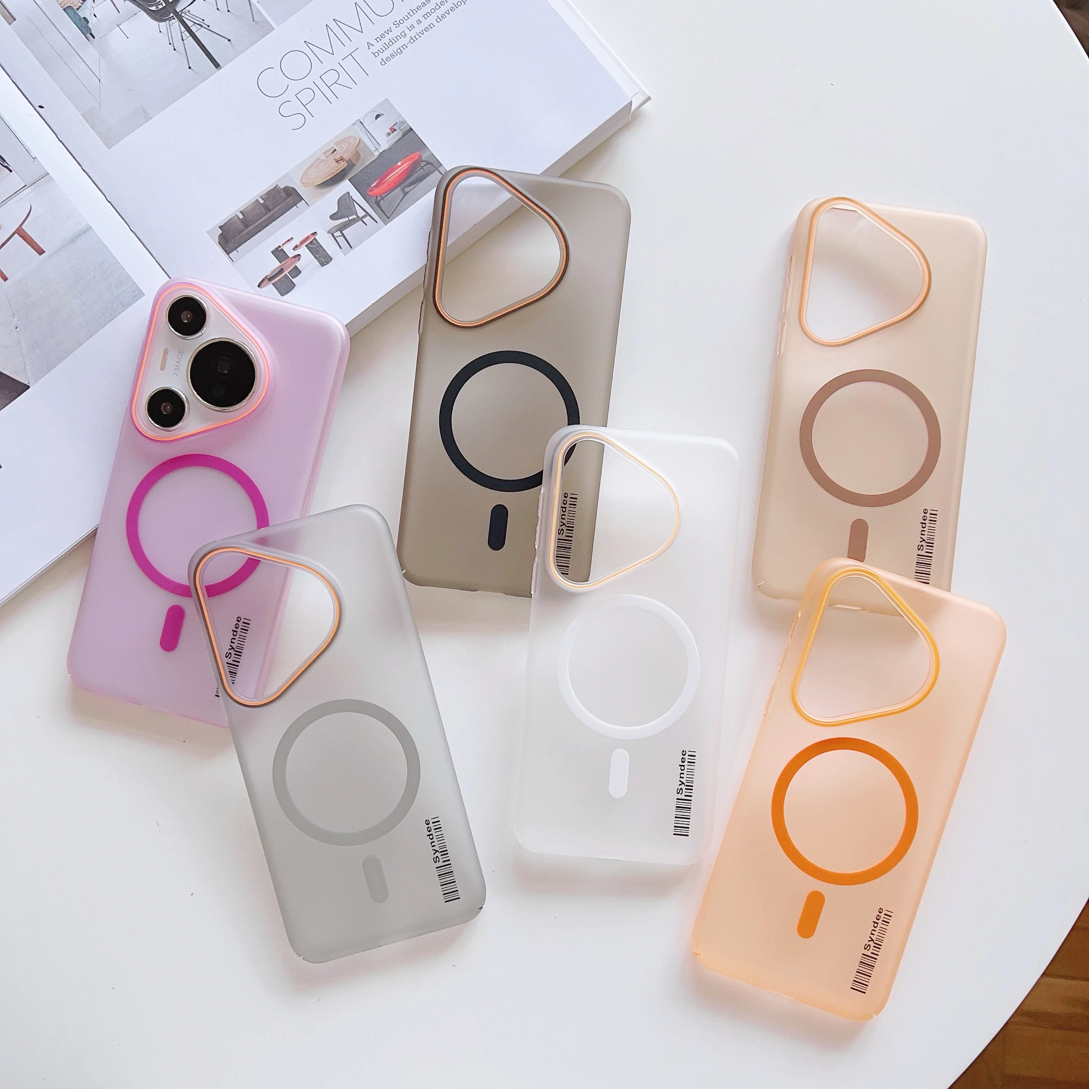 Ultra-Thin Frosted Magnetic Case - Trendy Hard Translucent PC Cover