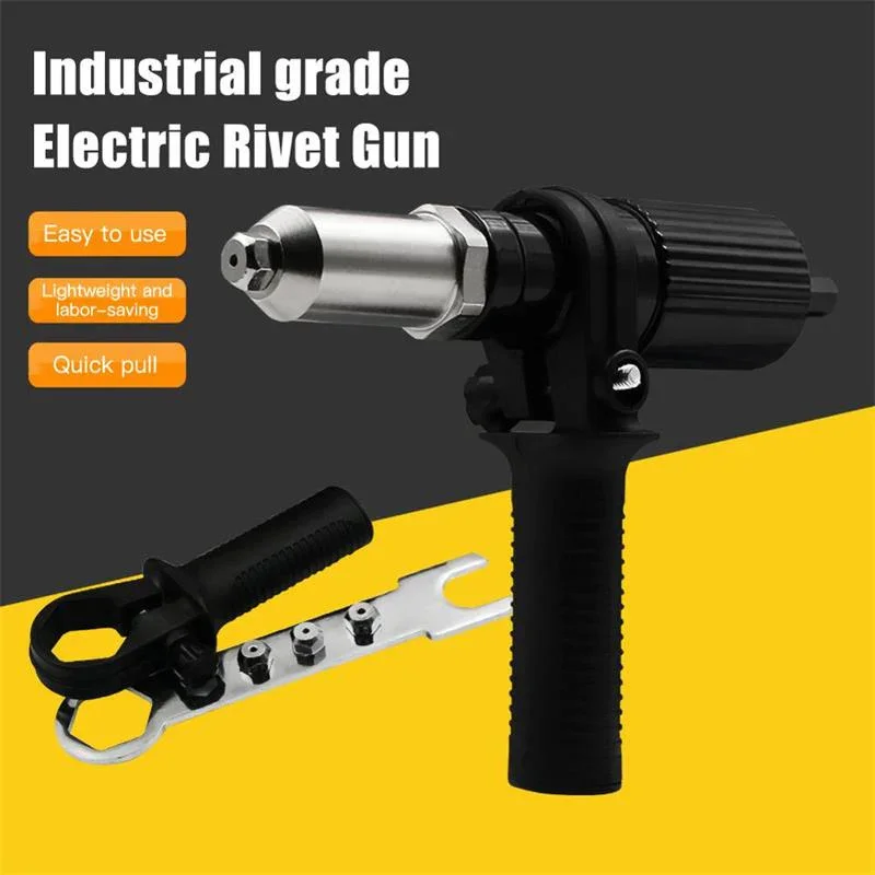 Electric Rivet Gun Drill Adapter Multifunction Rivet Nut Gun Drill Adapter Cordless Riveting Tool Insert Nut Pull Tools