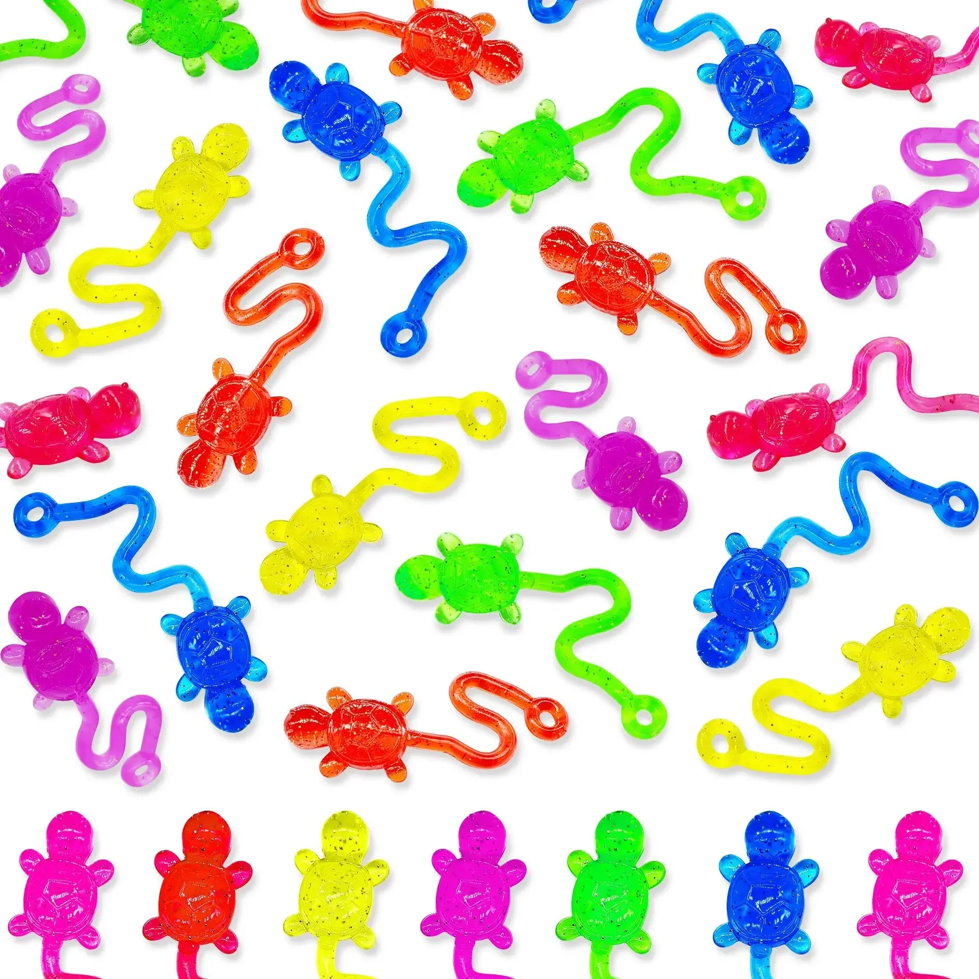 10/20 pièces enfants amusant collant tortue jouet paume élastique tortue jouet enfants Parent-enfant interactif fête jouet cadeau