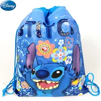 Stitch Disney Backpack Kid Drawstring Bag Party Item Organizer Decorations Travel Storage Bag Baby Shower Supplies Bag Gift 1