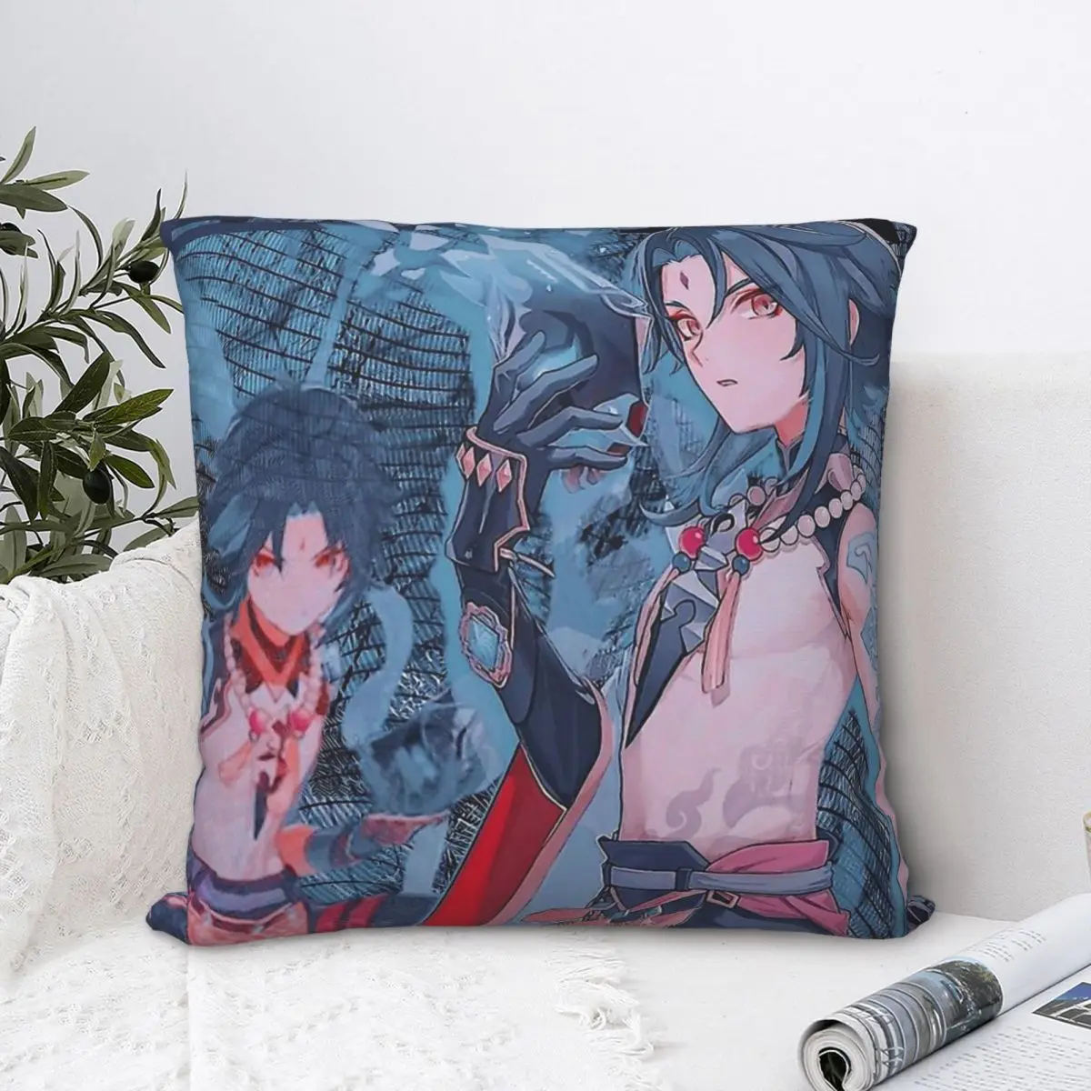 

Xiao Art Cojines Throw Pillow Case Cushion Home Sofa Chair Print Decorative Coussin