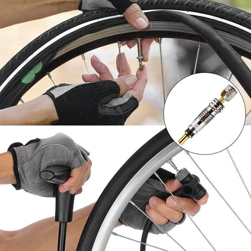 Bicycle Valve Core Remover Bicycle Valve Core Bicycle Valve Tool Bicycle Valve Replacement 12pcs Bicycle Removable Presta Valve Core Bike Replacement Brass Tubeless Core Remover Tool for Tubeless Road MTB Cycling