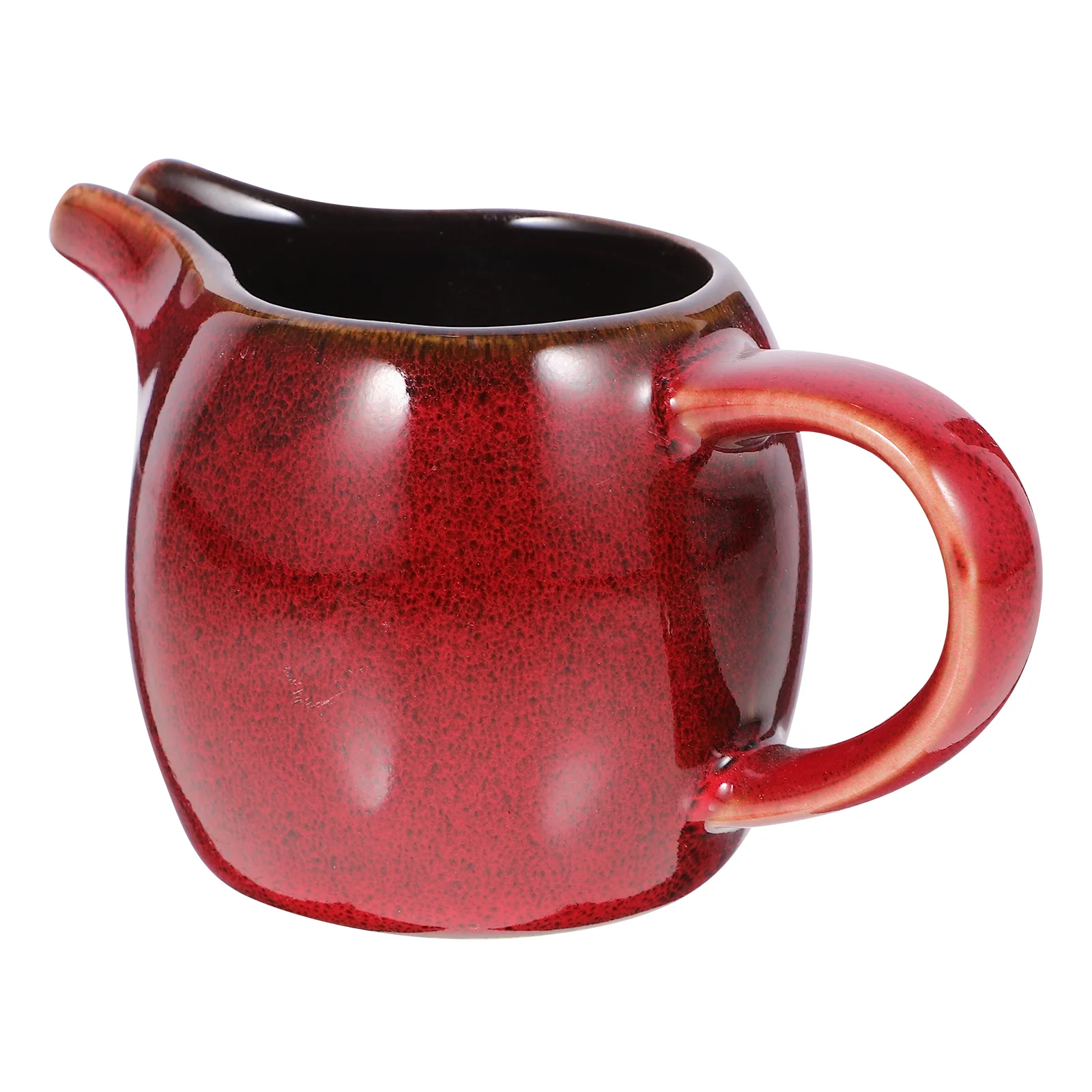

Ceramic Milk Cup Red Small Pitcher Syrup Dispenser Color Creamer Ceramics Household Pitchers