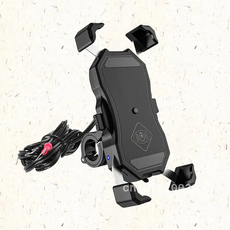 Kewig Motorcycle Phone Holder With 15w Wireless Charging And Qc3.0 Fast Charging Suitable For Outdoor Travel And Riding