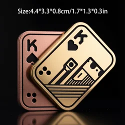 Enhanced Metal Fidget Slider Toy for Stress Relief and Focus (Bronze K)
