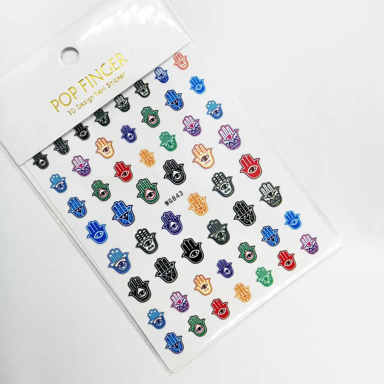 Nail Stickers Abstract Line Pattern Evil Eye Design Nail Sliders DIY Self Adhesive Sticker Tips Art Decoration accessories